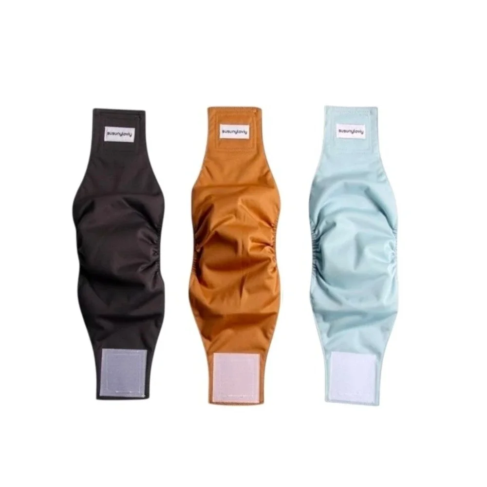 3 pk Washable Dogs Diapers Male Dog Belly Band size M